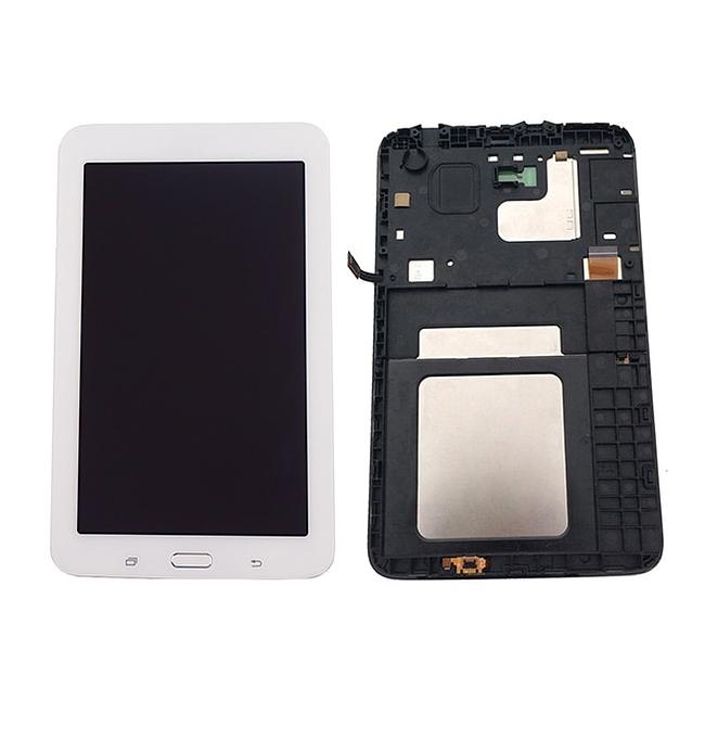 LCD digitizer assembly with frame for Samsung Galaxy Tab 3 Lite T110 T113 (original pull, some scratches)