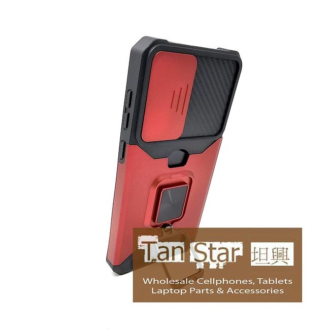 Samsung Galaxy A37 - Secure Card Holder Magnet Enabled Case with Ring Kickstand