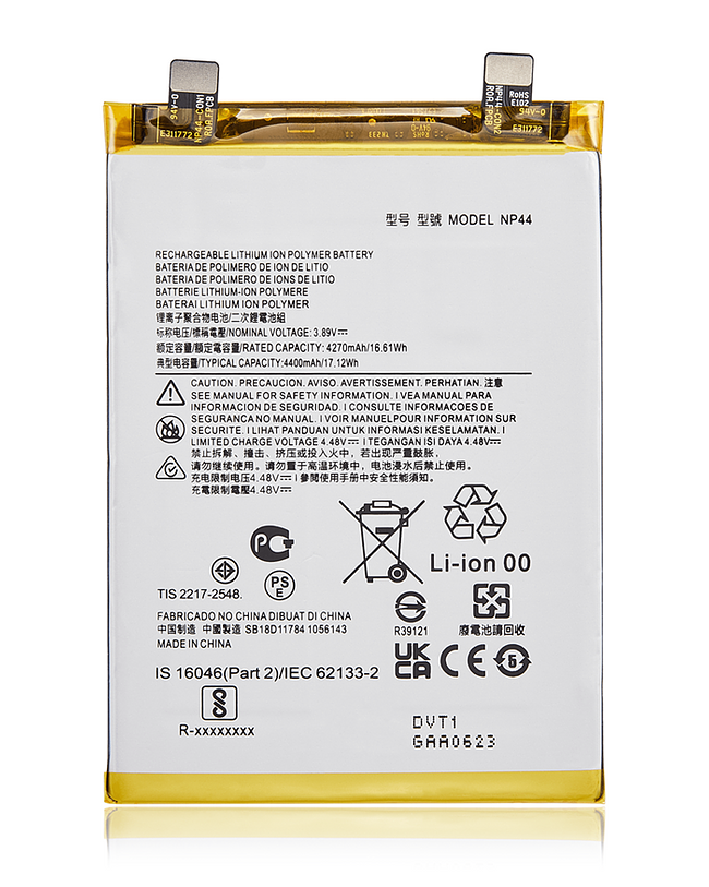 replacement battery NP44 for Motorola Moto Edge 40 XT2303 Edge 30 Fusion XT2243