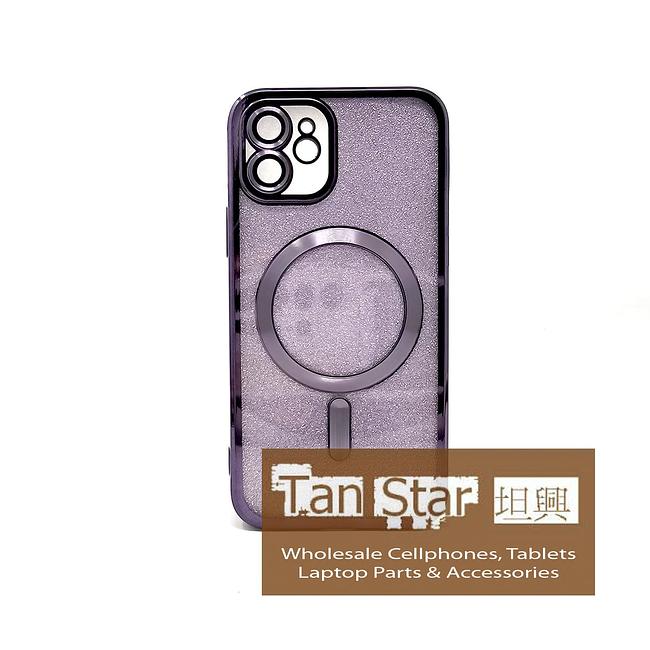 Apple iPhone 12 - SPARKLE Chrome Edge Magnet RING Silicone Case