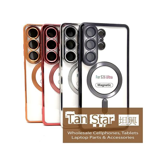 Samsung Galaxy S26 Ultra - Chrome Edge Magnet RING Silicone Case