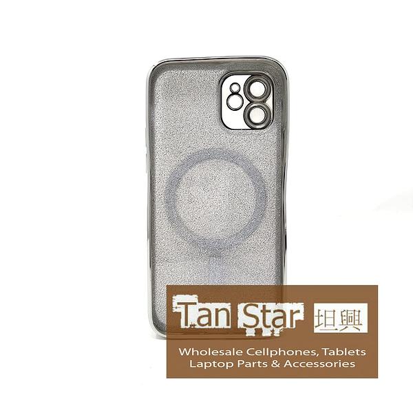 Apple iPhone 12 - SPARKLE Chrome Edge Magnet RING Silicone Case