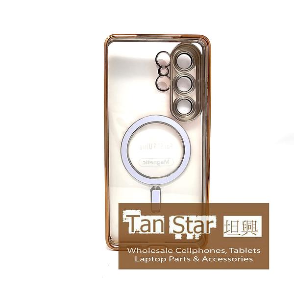 Samsung Galaxy S26 Ultra - Chrome Edge Magnet RING Silicone Case