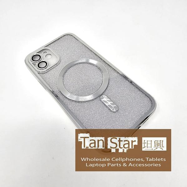 Apple iPhone 12 - SPARKLE Chrome Edge Magnet RING Silicone Case