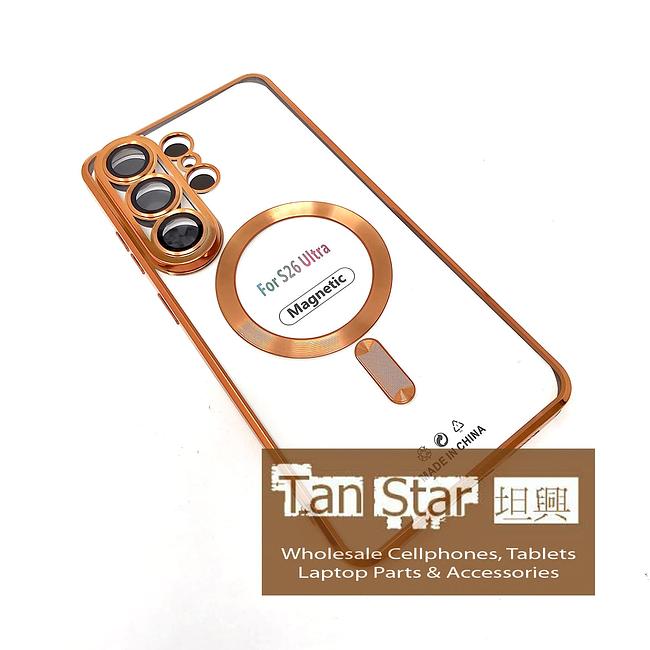 Samsung Galaxy S26 Ultra - Chrome Edge Magnet RING Silicone Case