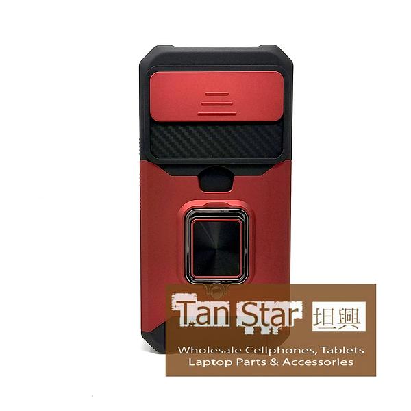 Google Pixel 9a - Secure Card Holder Magnet Enabled Case with Ring Kickstand