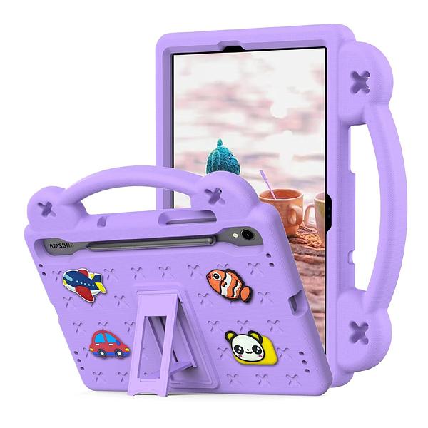 Samsung Galaxy Tab S7 11" (T870) / S8 11" (X700) / S9 11" (X710) / S9 FE (X510) / S10 FE 10.9" (X520) / S10 Lite 10.9" (X400) - Kids Heavy Duty Shockproof Case with Removable Dolls and Kickstand
