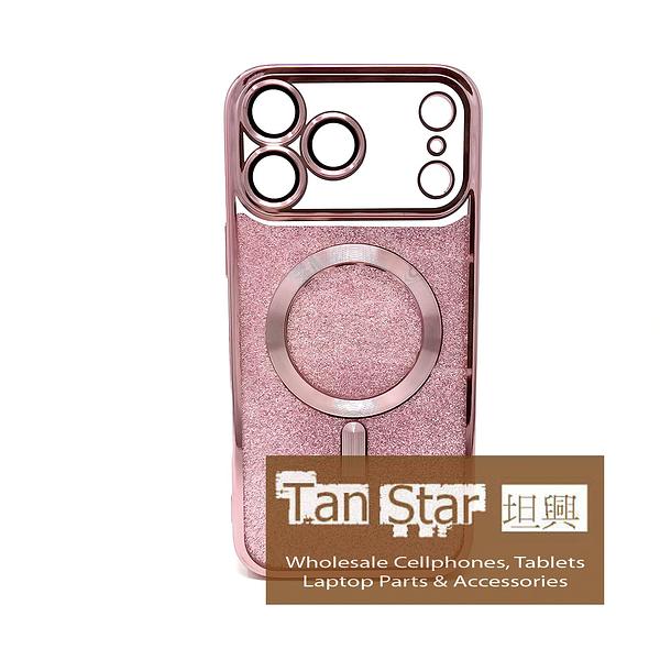 Apple iPhone 17 Pro Max - SPARKLE Chrome Edge Magnet RING Silicone Case