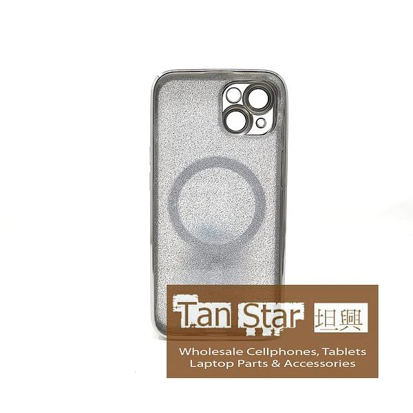 Apple iPhone 14 - SPARKLE Chrome Edge Magnet RING Silicone Case