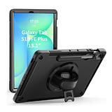Samsung Galaxy Tab S10 FE Plus 13.1" (X620) - Heavy Duty Shockproof Rotatable Case with Kickstand