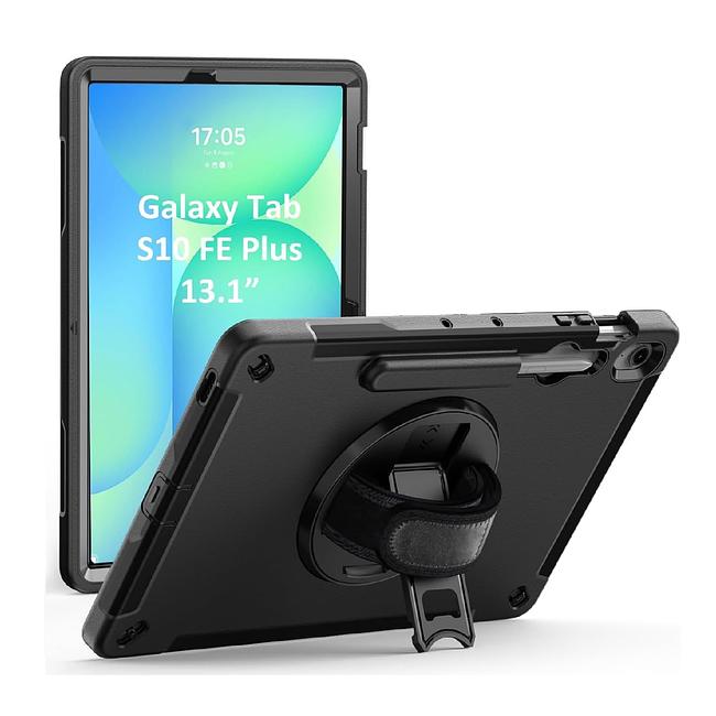 Samsung Galaxy Tab S10 FE Plus 13.1" (X620) - Heavy Duty Shockproof Rotatable Case with Kickstand