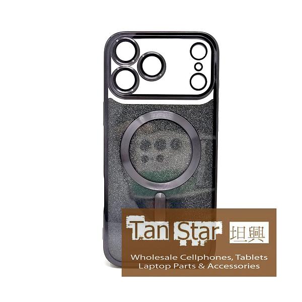 Apple iPhone 17 Pro Max - SPARKLE Chrome Edge Magnet RING Silicone Case