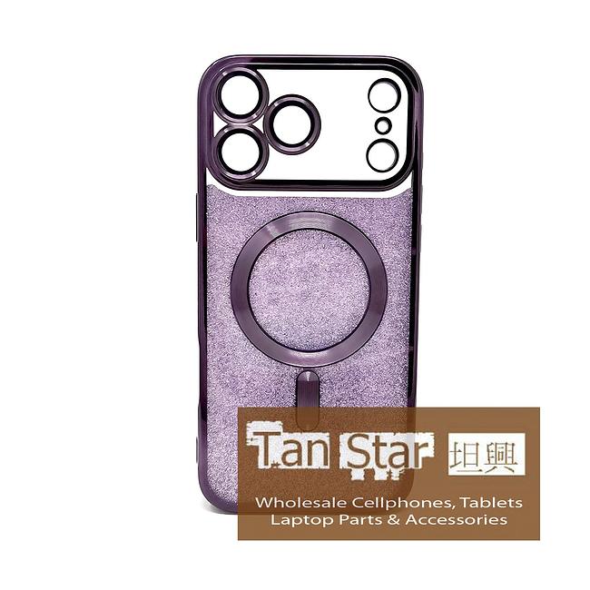 Apple iPhone 17 Pro Max - SPARKLE Chrome Edge Magnet RING Silicone Case