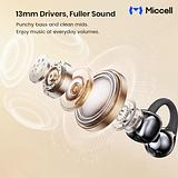 Miccell 2-in 1 Dual Wireless Earpods - Wireless bluetooth Earbuds and Clip-on Combo with Charging Box and Support Wireless Charging VQ-BH115