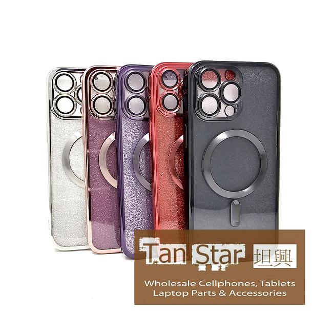 Apple iPhone 13 Pro Max - SPARKLE Chrome Edge Magnet RING Silicone Case