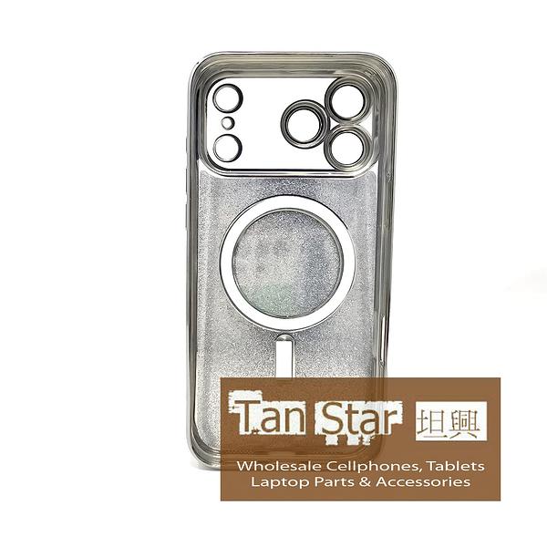 Apple iPhone 17 Pro Max - SPARKLE Chrome Edge Magnet RING Silicone Case