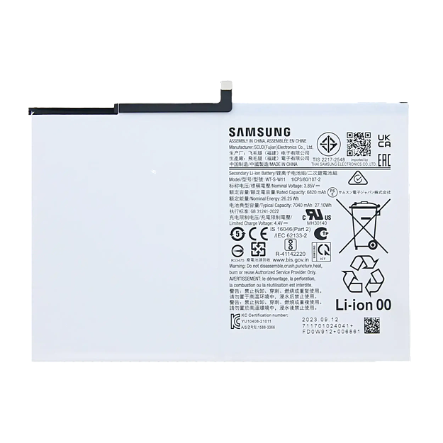 Replacement battery WT-S-W11 for Samsung Tab A9 Plus 11" X210 X215 X216