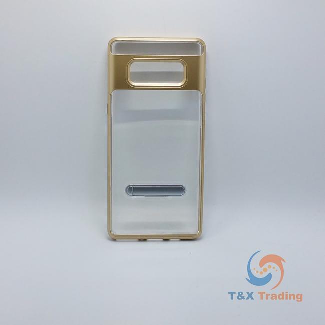 Samsung Galaxy Note 8 - Aluminum Bumper Frame Case with Kickstand