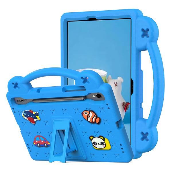 Samsung Galaxy Tab S7 11" (T870) / S8 11" (X700) / S9 11" (X710) / S9 FE (X510) / S10 FE 10.9" (X520) / S10 Lite 10.9" (X400) - Kids Heavy Duty Shockproof Case with Removable Dolls and Kickstand