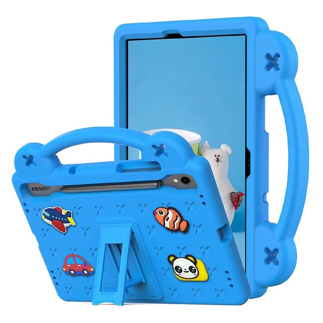 Samsung Galaxy Tab S7 11" (T870) / S8 11" (X700) / S9 11" (X710) / S9 FE (X510) / S10 FE 10.9" (X520) / S10 Lite 10.9" (X400) - Kids Heavy Duty Shockproof Case with Removable Dolls and Kickstand