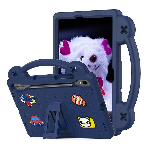 Samsung Galaxy Tab S7 11" (T870) / S8 11" (X700) / S9 11" (X710) / S9 FE (X510) / S10 FE 10.9" (X520) / S10 Lite 10.9" (X400) - Kids Heavy Duty Shockproof Case with Removable Dolls and Kickstand