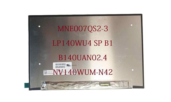 14.0" Laptop LCD Screen 30 Pin MEN007QS2.3 NV140WUM-N42 LP140WU2 SP M1 B140UAN03.1