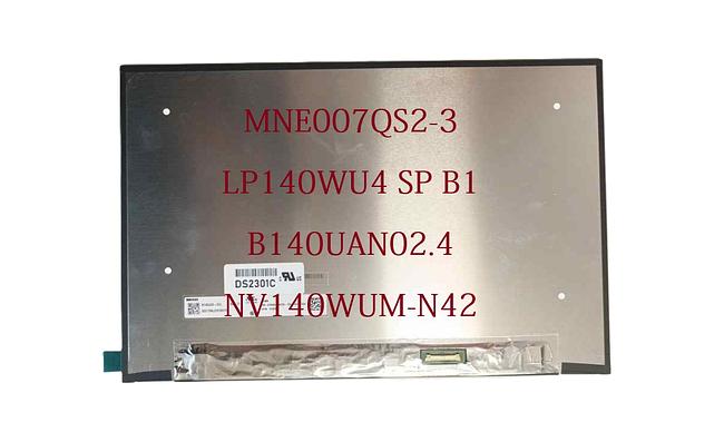 14.0" Laptop LCD Screen 30 Pin MEN007QS2.3 NV140WUM-N42 LP140WU2 SP M1 B140UAN03.1