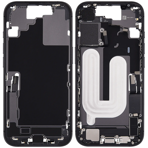 mid frame with flex installed for iPhone 17