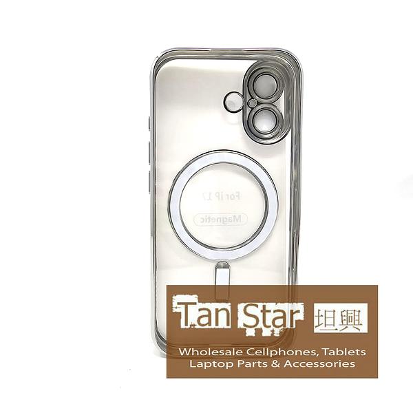 Apple iPhone 17 - Chrome Edge Magnet RING Silicone Case