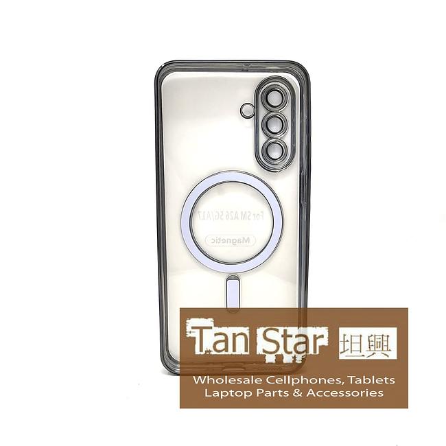 Samsung Galaxy A17 / A26 - Chrome Edge Magnet RING Silicone Case