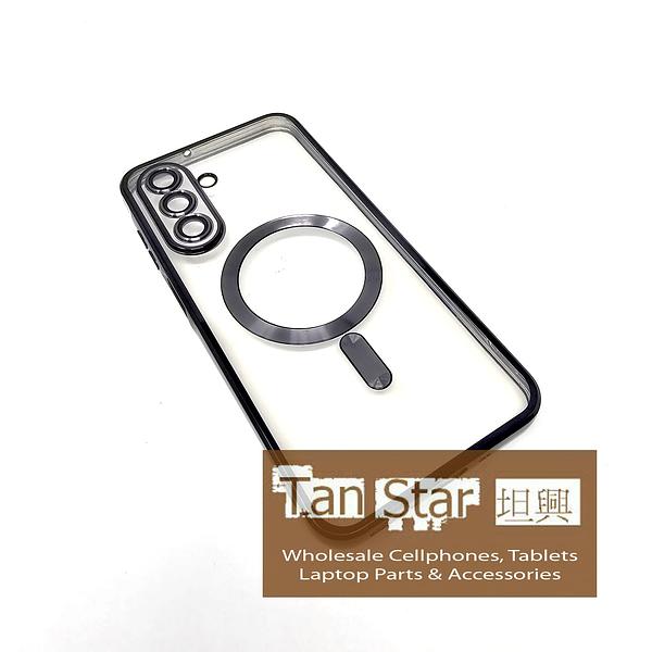 Samsung Galaxy A17 / A26 - Chrome Edge Magnet RING Silicone Case