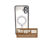 Samsung Galaxy A07 / A08 - Chrome Edge Magnet RING Silicone Case