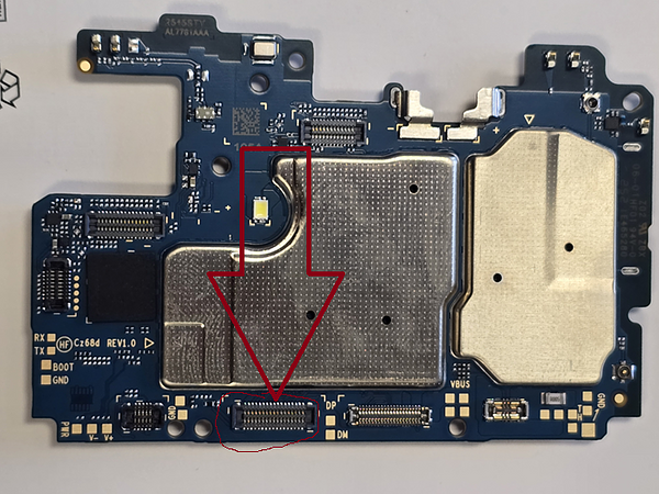 lcd FPC connector L for Samsung  Galaxy A07 SM-A075F/DS A075W