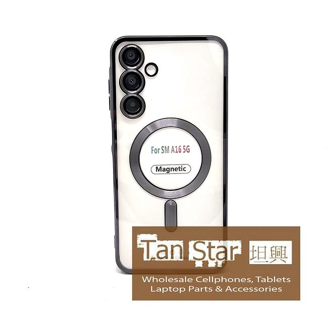 Samsung Galaxy A16 - Chrome Edge Magnet RING Silicone Case