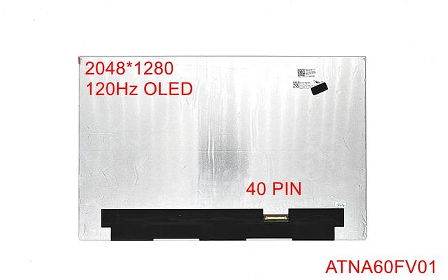 16" Laptop LCD Screen OLED 40 Pins ATNA60FV01