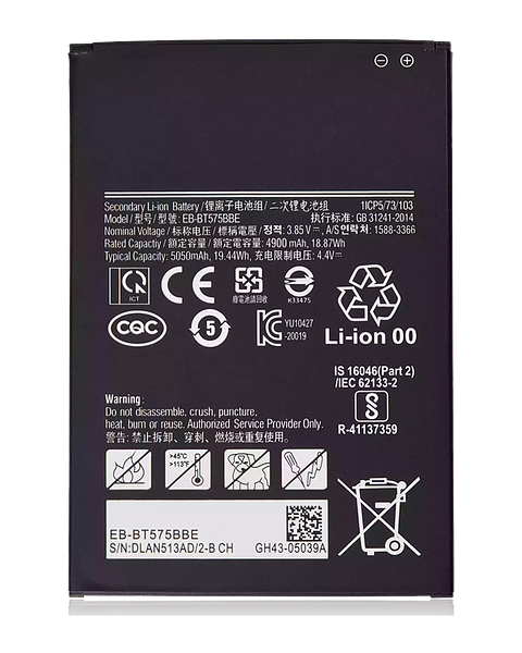 replacement battery EB-BT575BBE for Samsung Tab Active 3 WIFI T570 T575 T577