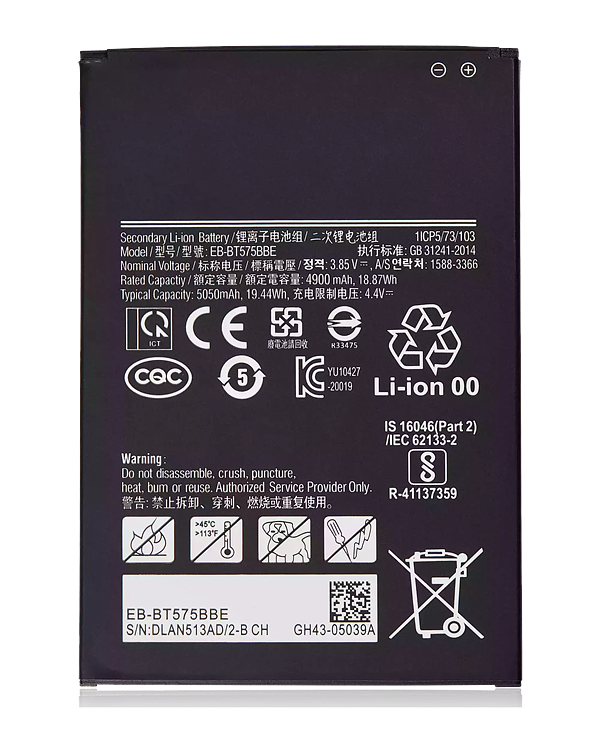 replacement battery EB-BT575BBE for Samsung Tab Active 3 WIFI T570 T575 T577