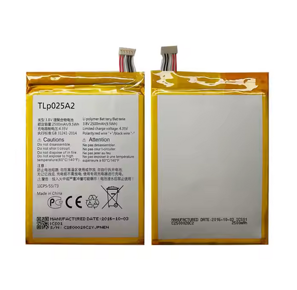 replacement battery TLp025A2 for Alcatel 5054 OT5054 Fierce XL 7046T