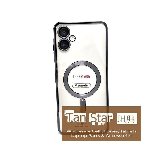 Samsung Galaxy A06 - Chrome Edge Magnet RING Silicone Case