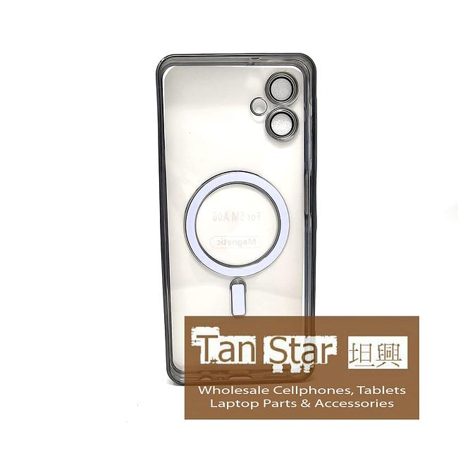 Samsung Galaxy A06 - Chrome Edge Magnet RING Silicone Case