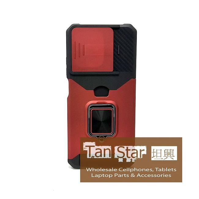 Motorola Moto G 5G 2025 - Secure Card Holder Magnet Enabled Case with Ring Kickstand