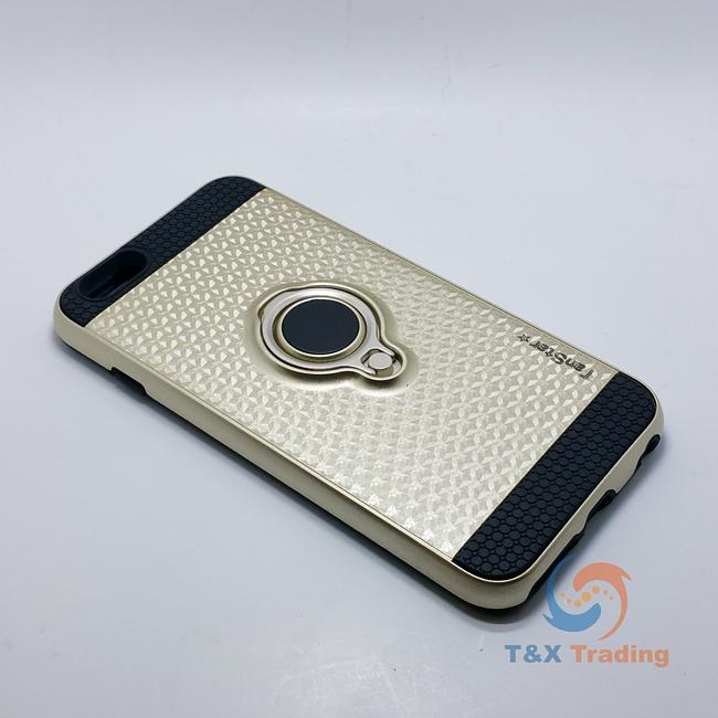 Apple iPhone 6 Plus / 6S Plus - TanStar Magnet Enabled Case with Ring Kickstand