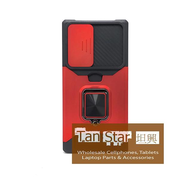 Samsung Galaxy S25 Ultra - Secure Card Holder Magnet Enabled Case with Ring Kickstand