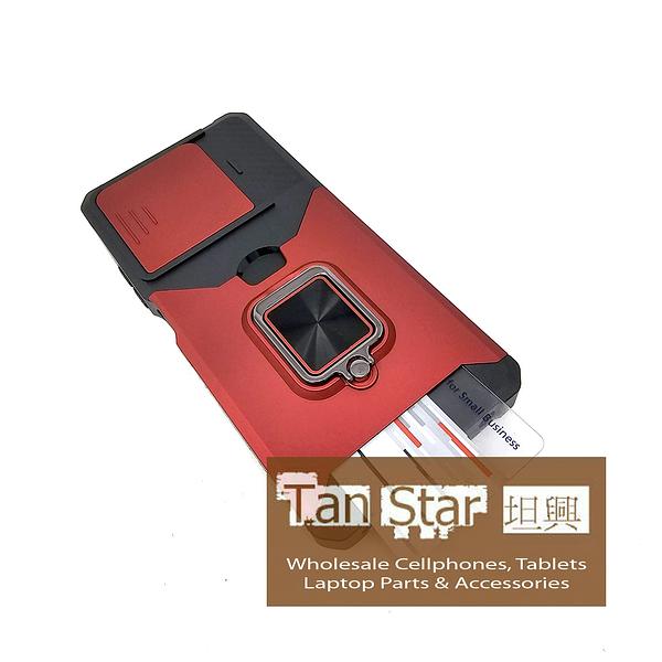 Motorola Moto G Power 2025 - Secure Card Holder Magnet Enabled Case with Ring Kickstand