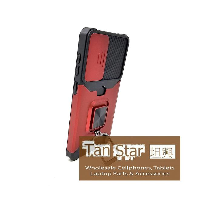 Samsung Galaxy S25 Edge - Secure Card Holder Magnet Enabled Case with Ring Kickstand