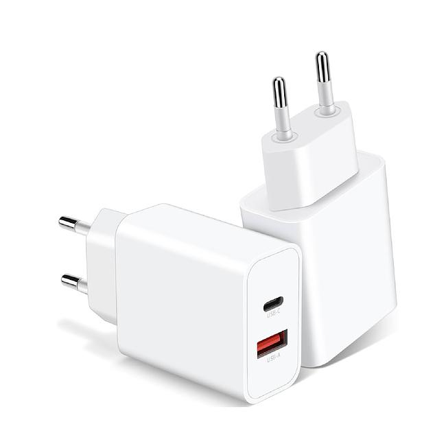 EUROPE DUAL OUTPUT Fast Charger Wall Power Adapter for iPhone 20W