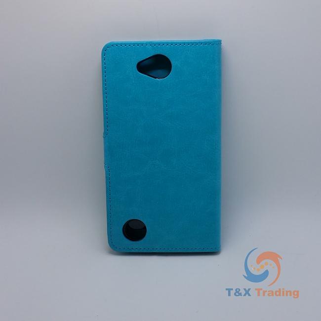 LG X Power 2 - Book Style Wallet Case with Strap