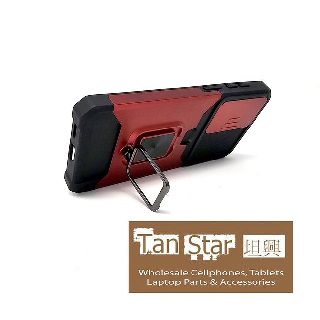 Samsung Galaxy A57 - Secure Card Holder Magnet Enabled Case with Ring Kickstand