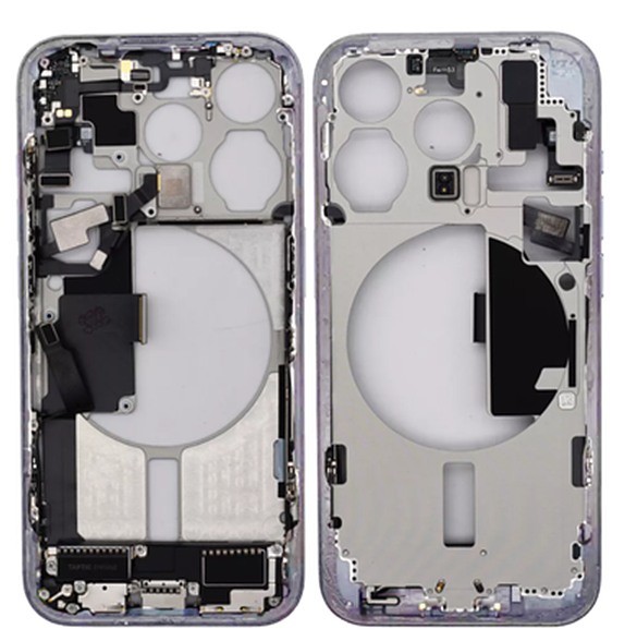 mid frame with flex installed for iPhone 15 Pro