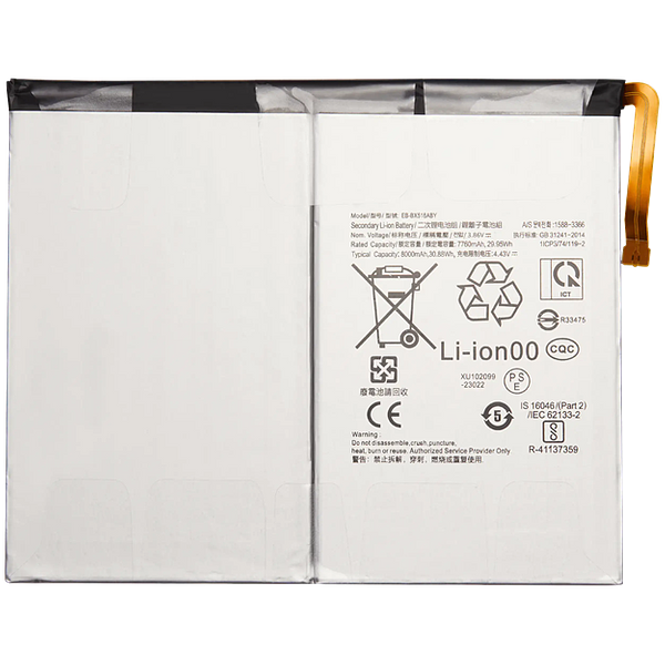 replacement battery EB-BX516ABY for Samsung Tab S9 Fe X510